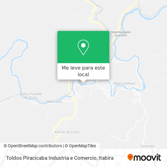 Toldos Piracicaba Industria e Comercio mapa