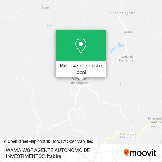 WAMA WGF AGENTE AUTONOMO DE INVESTIMENTOS mapa
