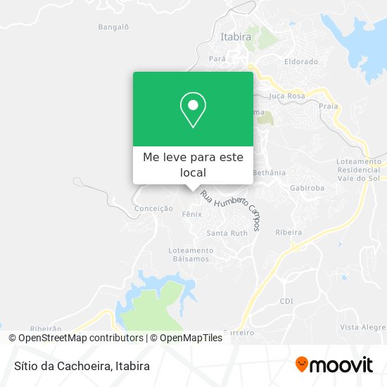 Sítio da Cachoeira mapa