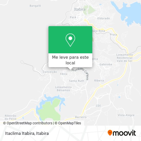 Itaclima Itabira mapa
