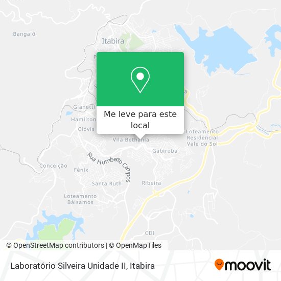 Laboratório Silveira Unidade II mapa