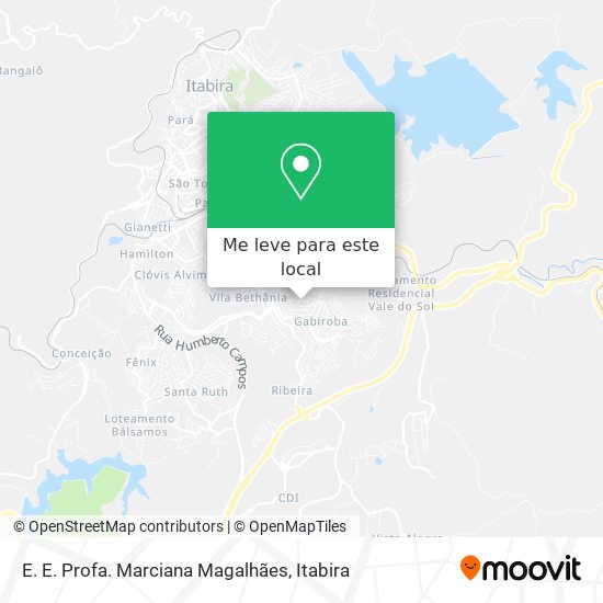 E. E. Profa. Marciana Magalhães mapa