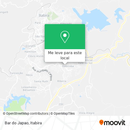 Bar do Japao mapa
