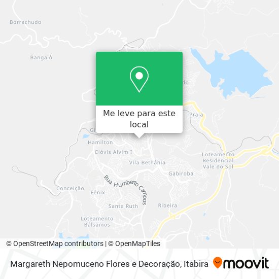 Margareth Nepomuceno Flores e Decoração mapa