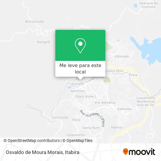 Osvaldo de Moura Morais mapa