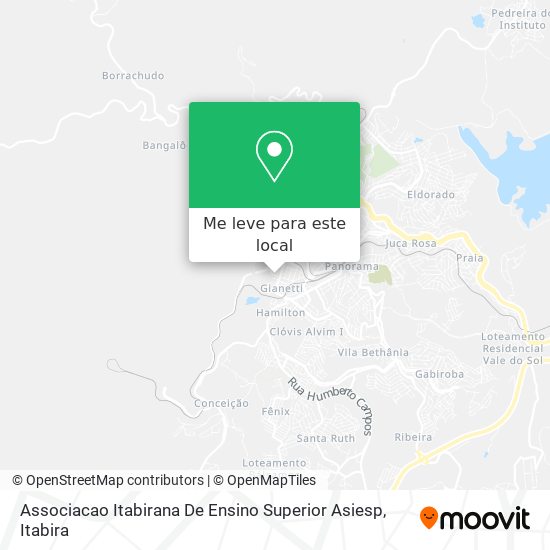 Associacao Itabirana De Ensino Superior Asiesp mapa