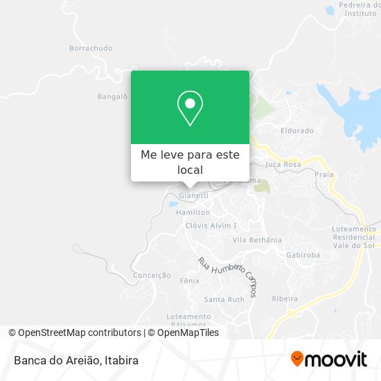 Banca do Areião mapa