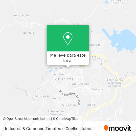 Industria & Comercio Timoteo e Coelho mapa