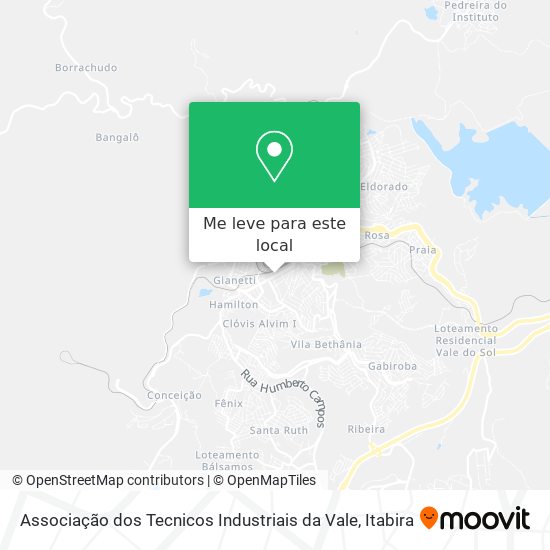 Associação dos Tecnicos Industriais da Vale mapa