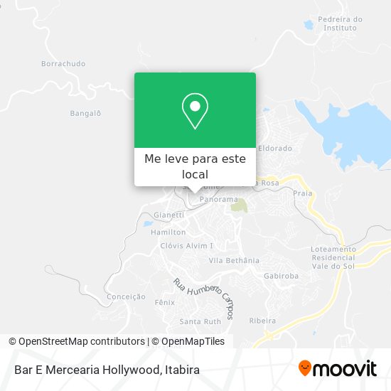 Bar E Mercearia Hollywood mapa