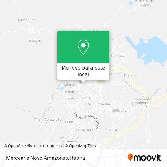 Mercearia Novo Amazonas mapa