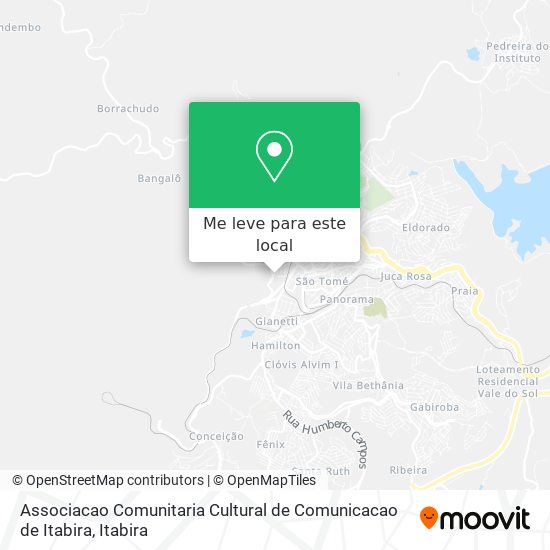 Associacao Comunitaria Cultural de Comunicacao de Itabira mapa