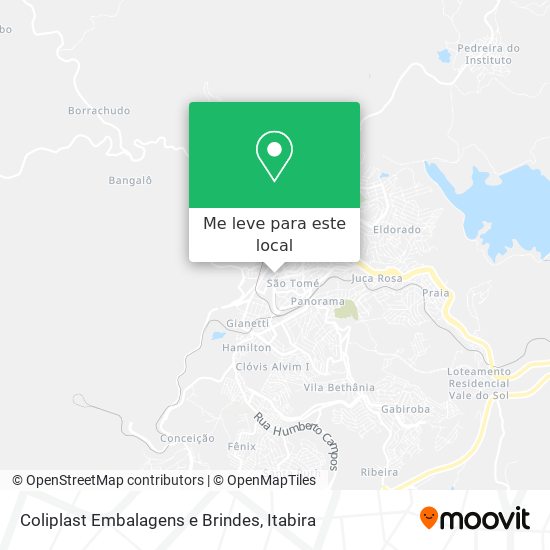 Coliplast Embalagens e Brindes mapa