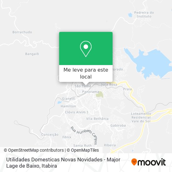 Utilidades Domesticas Novas Novidades - Major Lage de Baixo mapa