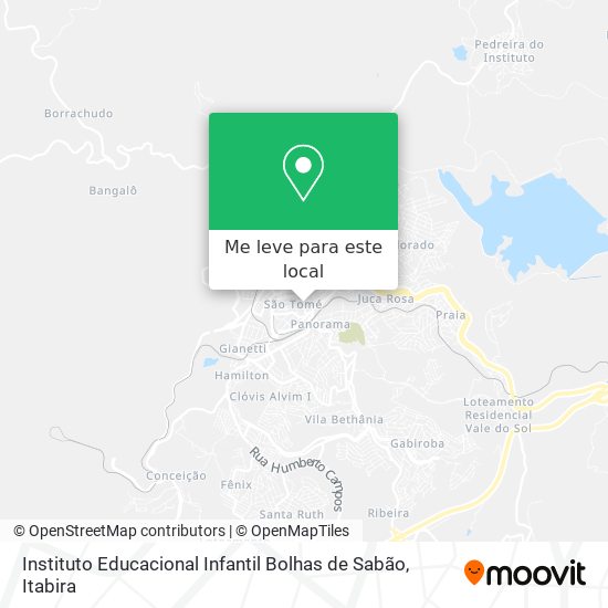 Instituto Educacional Infantil Bolhas de Sabão mapa