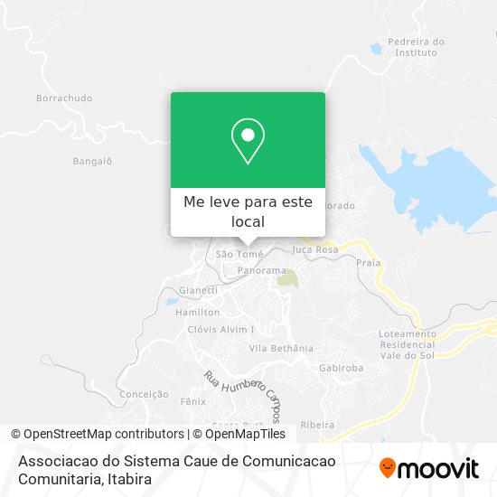 Associacao do Sistema Caue de Comunicacao Comunitaria mapa