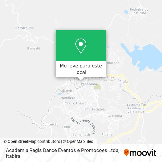 Academia Regis Dance Eventos e Promocoes Ltda mapa