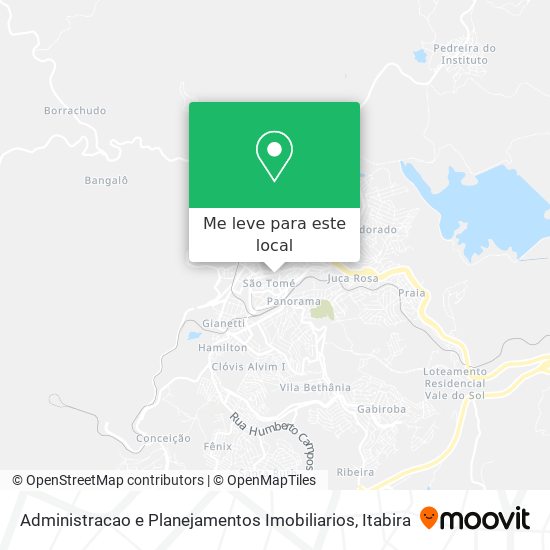 Administracao e Planejamentos Imobiliarios mapa