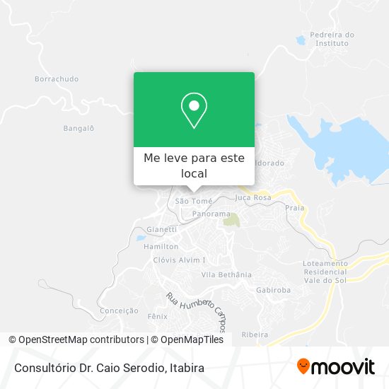 Consultório Dr. Caio Serodio mapa