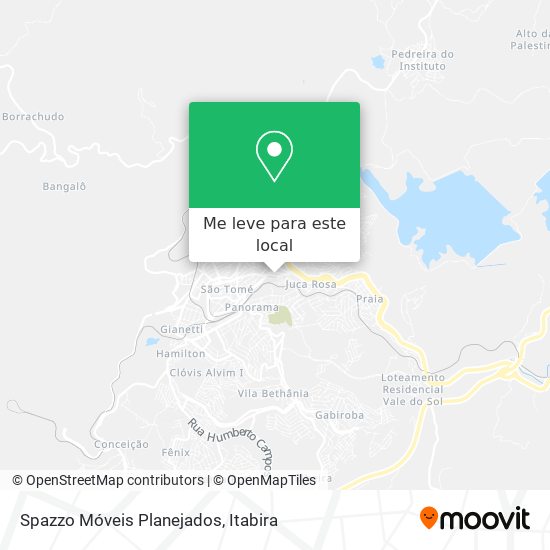 Spazzo Móveis Planejados mapa