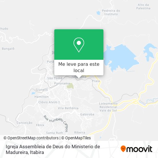 Igreja Assembleia de Deus do Ministerio de Madureira mapa
