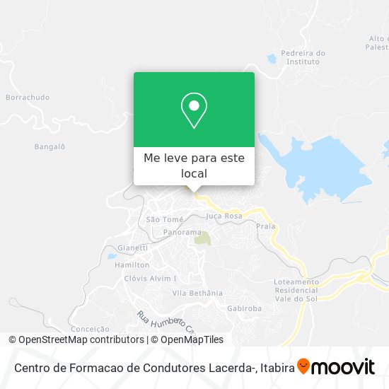 Centro de Formacao de Condutores Lacerda- mapa