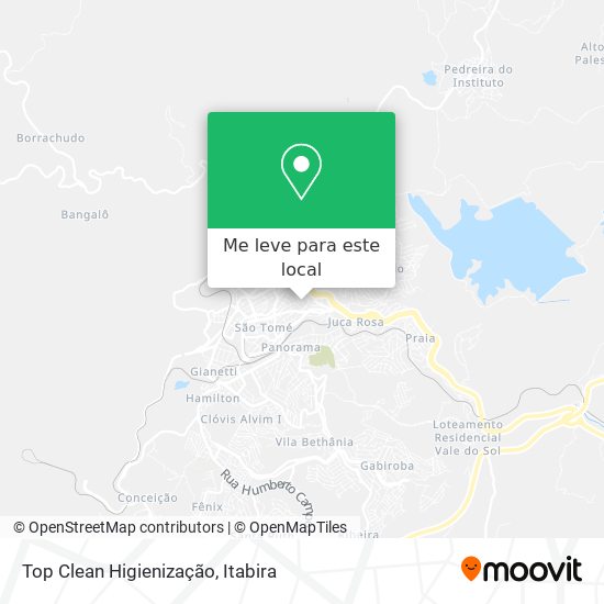 Top Clean Higienização mapa