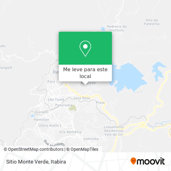 Sítio Monte Verde mapa