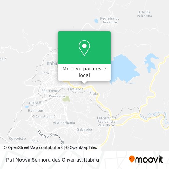Psf Nossa Senhora das Oliveiras mapa