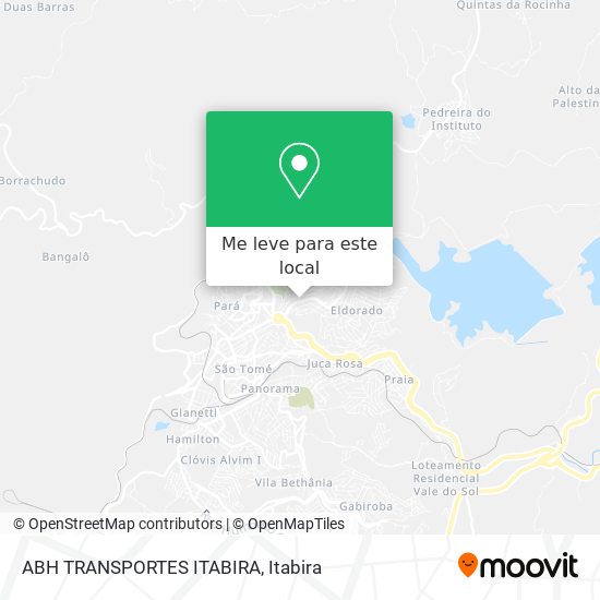 ABH TRANSPORTES ITABIRA mapa