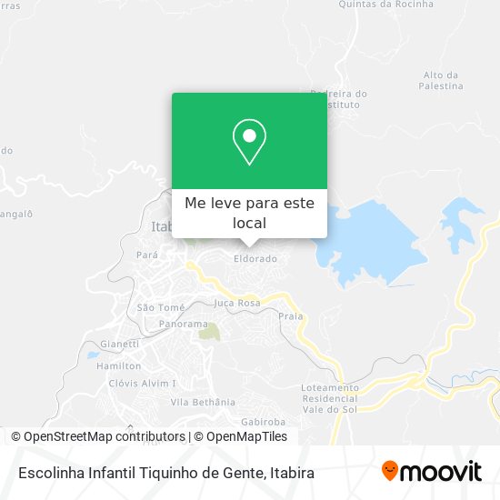 Escolinha Infantil Tiquinho de Gente mapa