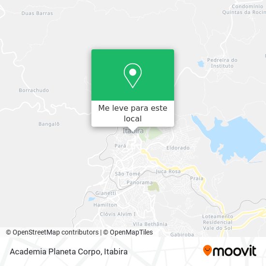 Academia Planeta Corpo mapa