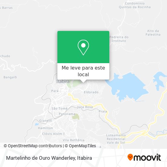 Martelinho de Ouro Wanderley mapa