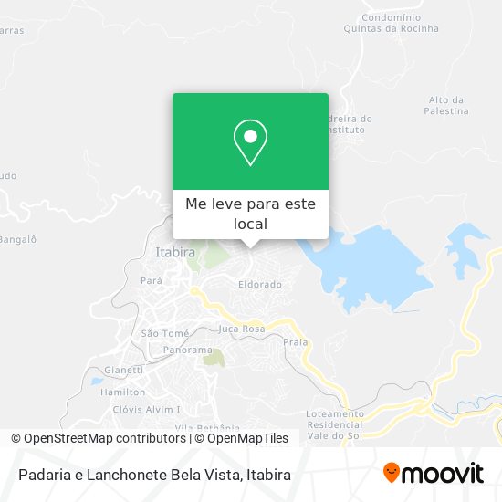 Padaria e Lanchonete Bela Vista mapa