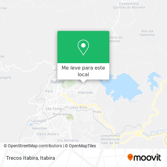 Trecos Itabira mapa