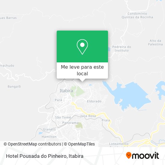 Hotel Pousada do Pinheiro mapa