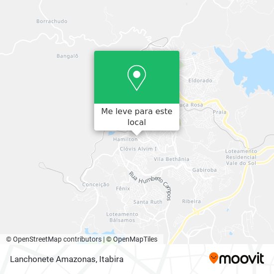 Lanchonete Amazonas mapa