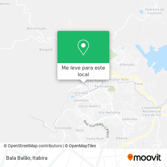Bala Balão mapa