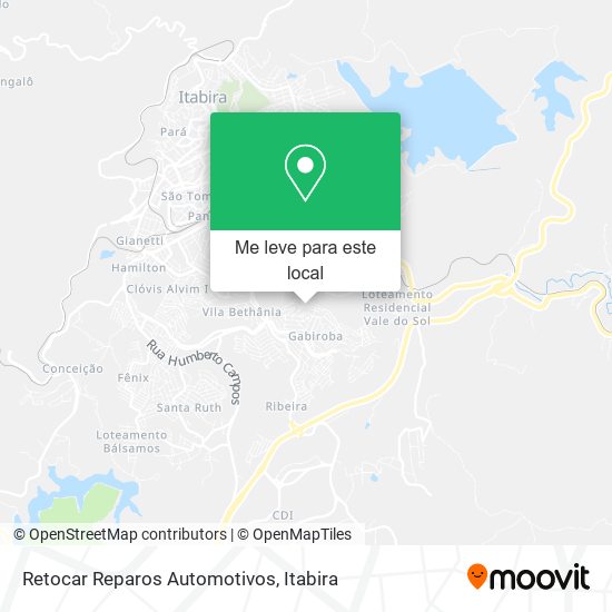 Retocar Reparos Automotivos mapa