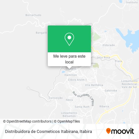 Distribuidora de Cosmeticos Itabirana mapa