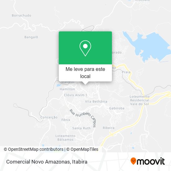 Comercial Novo Amazonas mapa