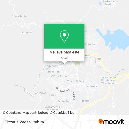Pizzaria Vegas mapa