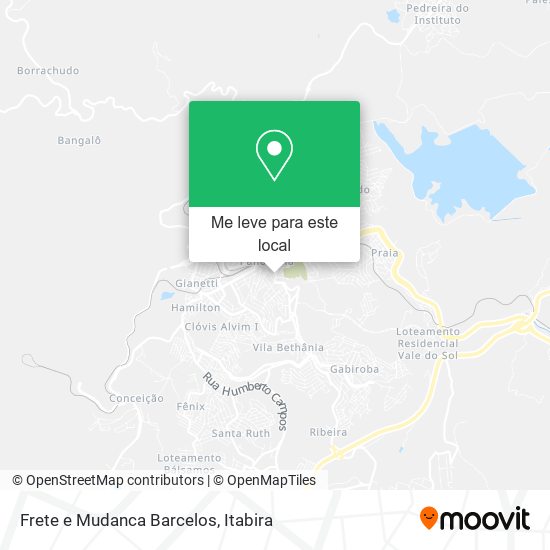 Frete e Mudanca Barcelos mapa