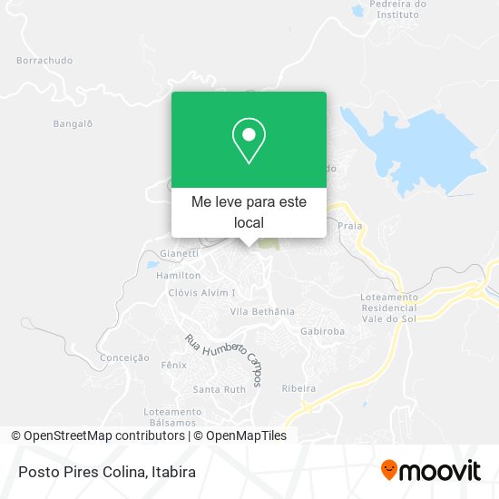 Posto Pires Colina mapa