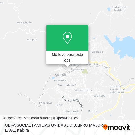 OBRA SOCIAL FAMILIAS UNIDAS DO BAIRRO MAJOR LAGE mapa