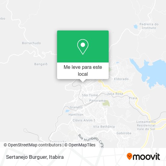 Sertanejo Burguer mapa