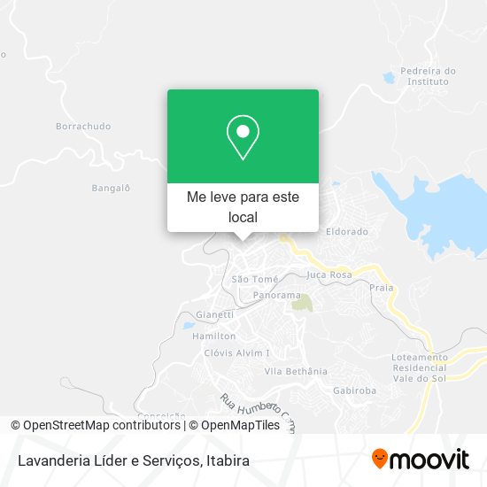 Lavanderia Líder e Serviços mapa