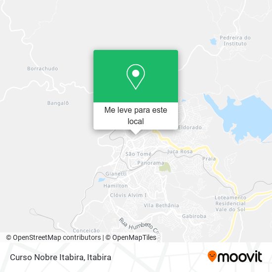 Curso Nobre Itabira mapa