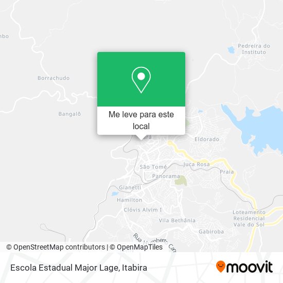 Escola Estadual Major Lage mapa