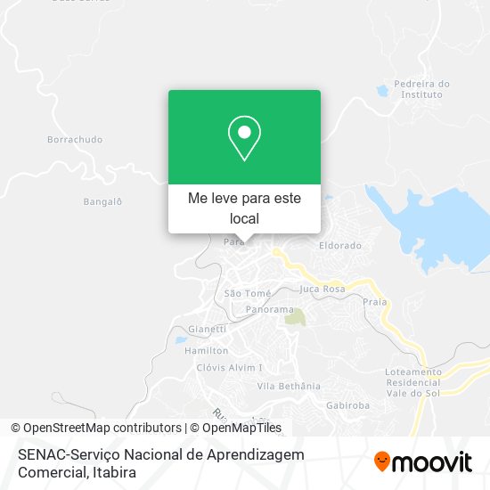 SENAC-Serviço Nacional de Aprendizagem Comercial mapa